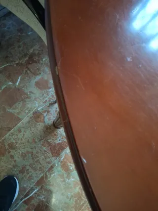 Mesa de comedor ampliable de madera