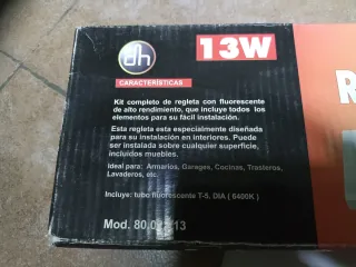 Regleta Electrónica Fluorescente 13W