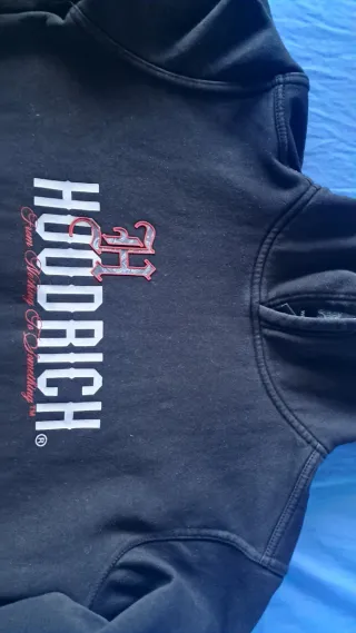 Felpa Hoodrich Nera Taglia L 12/13 anni