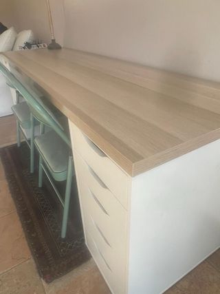 Scrivania 200x60 con 2 Cassetti