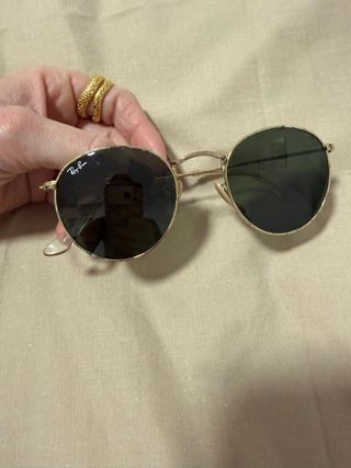 Gafas Ray-Ban Redondas Doradas Negras