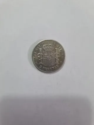 COPIA. Moneda 2 Pesetas 1891 Rey Alfonso XIII