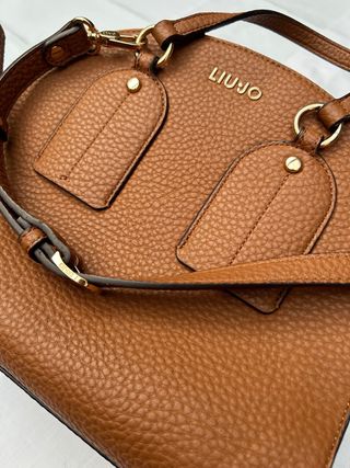 Bolso Liu Jo Marrón y Dorado precio nuevo 200€