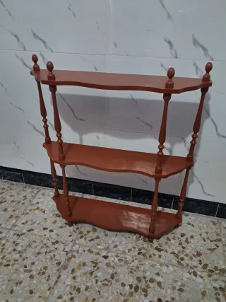 Estantería de madera marrón 3 baldas