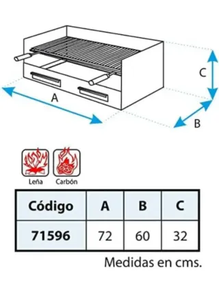 Barbacoa con parrilla Imex El Zorro