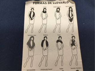 Bufanda o vestido azul