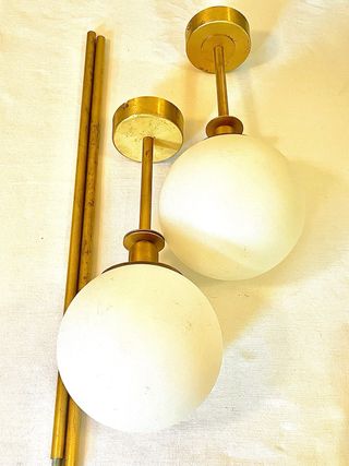 Par de lámparas de techo