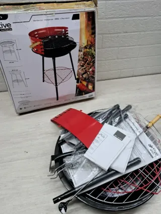 Barbacoa Carbón Camping 37cm