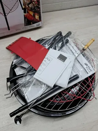 Barbacoa Carbón Camping 37cm