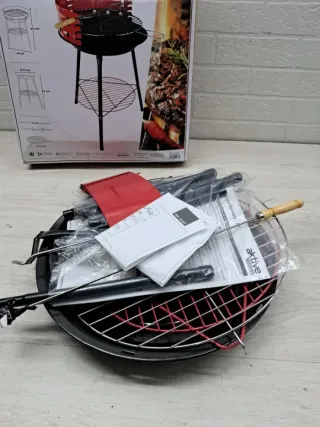 Barbacoa Carbón Camping 37cm