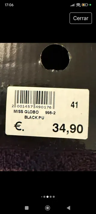 Botas altas negras tachuelas talla 41