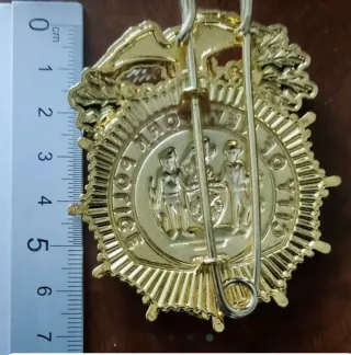 Placa Policía Nueva York Asistente Jefe