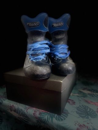 Botas Hockey Patines Reno BEECOMB Negro/Azul