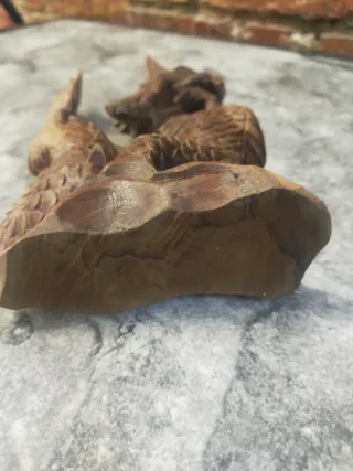 Figura Dragón Madera Tallada