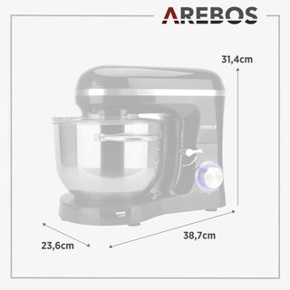 Robot de Cocina Arebos AR-HE-KM1500S/W/R 1500W 6L