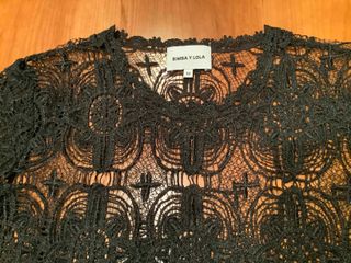 Top Fiesta Bimba y Lola Negro Encaje