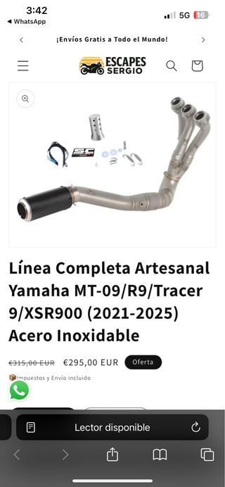 Línea Completa SC-Project MT09 2022