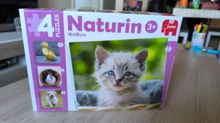 Puzzle Naturin 4 animales Jumbo 3+