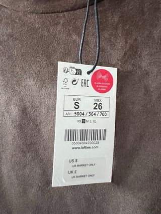 Camiseta efecto ante marrón Talla S