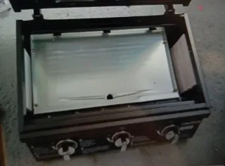 Barbacoa de gas negra Amig