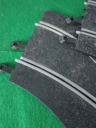 Cambio de pista en curva scalextric