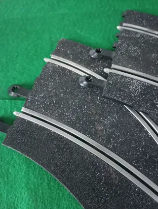Cambio de pista en curva scalextric