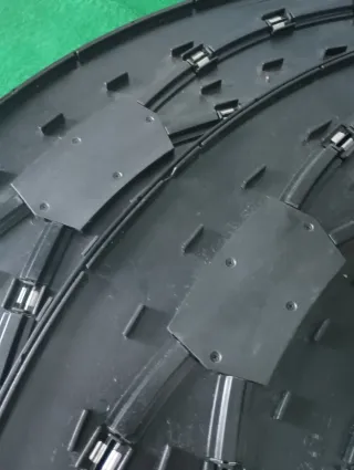 Cambio de pista en curva scalextric