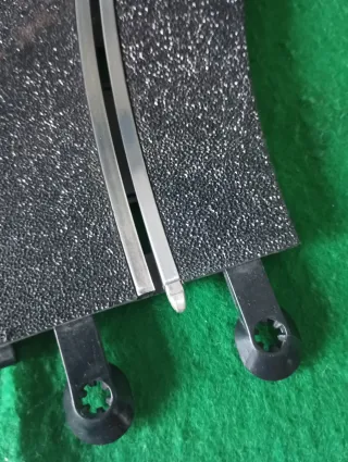 Cambio de pista en curva scalextric