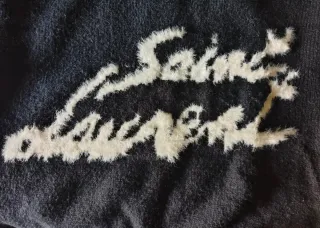 Jersey Saint Laurent Negro Blanco