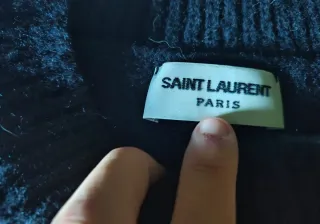 Jersey Saint Laurent Negro Blanco