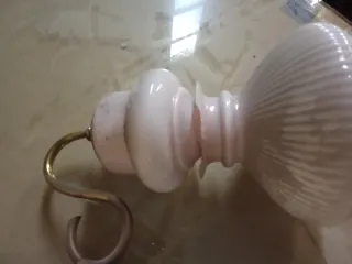 Aplique de pared antiguo dorado y blanco