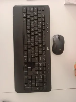 Teclado y Ratón Inalámbrico Logitech Negro