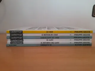 LEER Lote cómics Le Chat Geluck francés y español