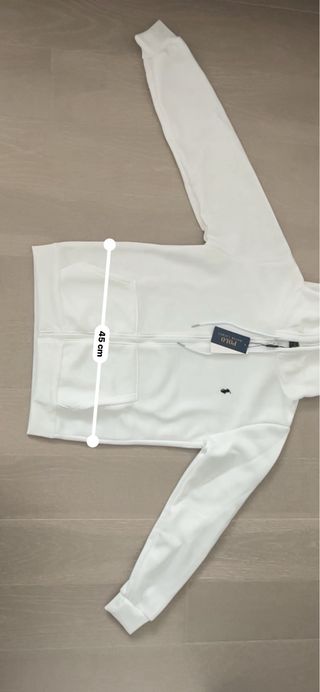 Felpa Polo Ralph Lauren Bianca Zip