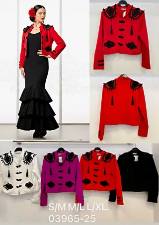 Traje Flamenco Mujer Chaqueta Roja