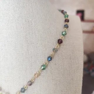 Collana cristalli colorati