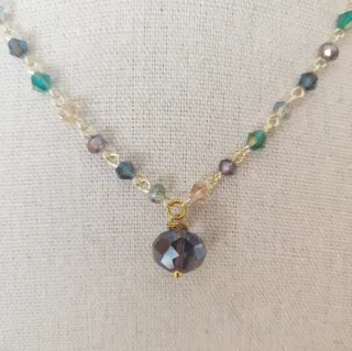 Collana cristalli colorati
