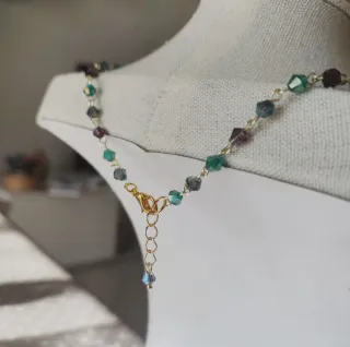 Collana cristalli colorati