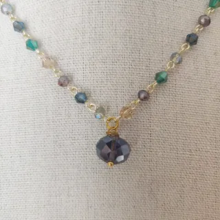 Collana cristalli colorati