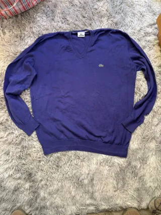 Jersey Lacoste Morado V-Neck