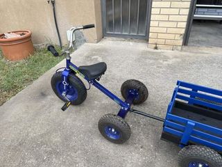 TRICICLO MATALICO CON REMOLQUE