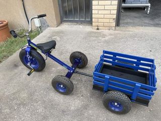 TRICICLO MATALICO CON REMOLQUE