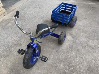 TRICICLO MATALICO CON REMOLQUE