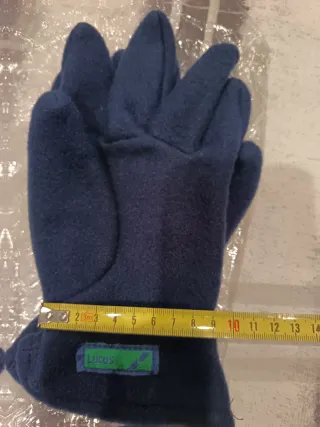 Conjunto bufanda y guantes Lucas azul