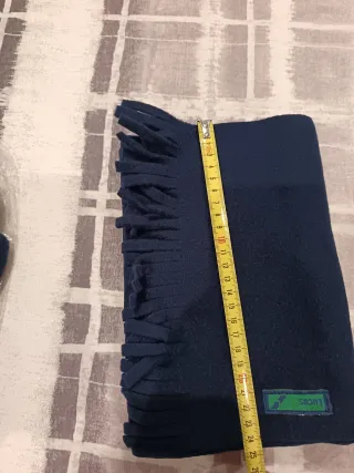 Conjunto bufanda y guantes Lucas azul