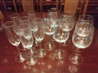 Copas de vino y champán - 12 unidades