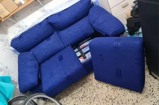 Sofá Cama 2 Plazas Azul
