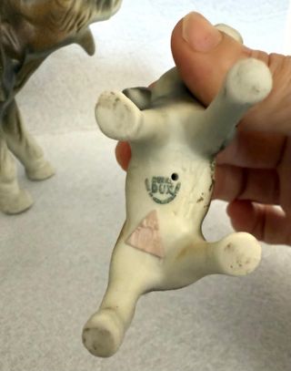 Statuine Porcellana Biscuit Royal Dux Elefanti