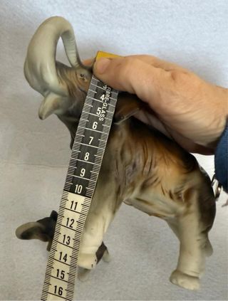 Statuine Porcellana Biscuit Royal Dux Elefanti