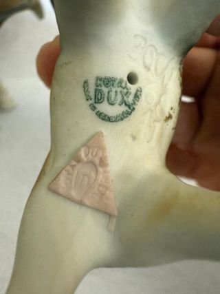 Statuine Porcellana Biscuit Royal Dux Elefanti